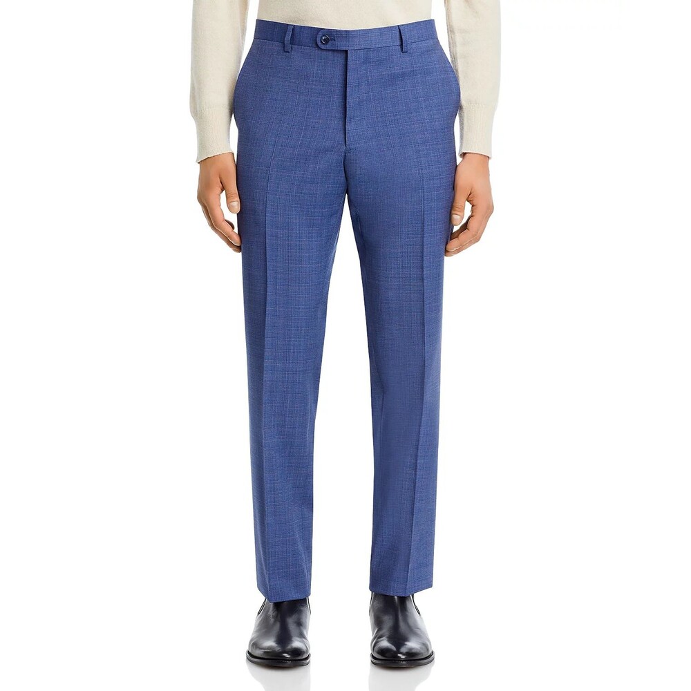 John Varvatos Star USA Suit Pants Size 36 Men's Blue Screenweave Slim-Fit